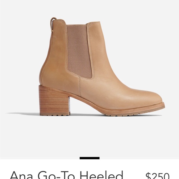 Nisolo Ana Go-To Heeled Chelsea Boot, Almond, 7.5, New, Never worn - Picture 3 of 9